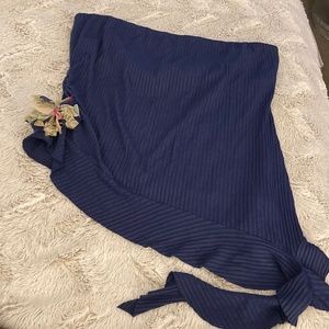 NICOLE MILLER collection strapless shirt